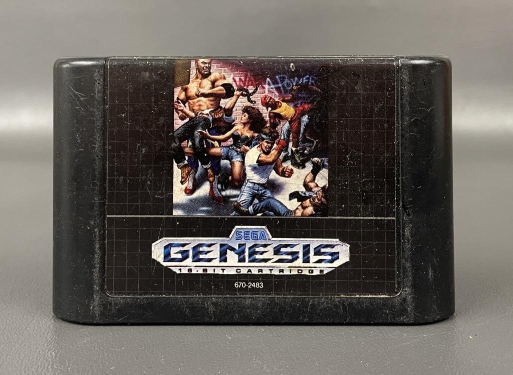 1992 Sega Genesis Streets of Rage Video Cartridge