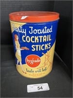 Vintage Advertising Cocktail Sticks Tin.