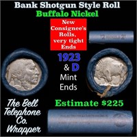 Buffalo Nickel Shotgun Roll in Old Bank Style 'Bel