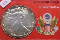 1990 SILVER EAGLE GEM