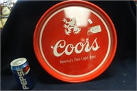 VINTAGE "COORS AMERICAS LIGHT BEER" METAL TRAY