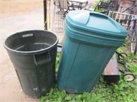 Two garbage containers