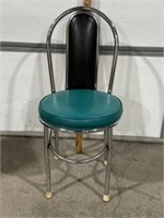 MCM CHROME & VINYL DINING CHAIR