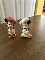 Mickey and Minnie Chefs S&P Shakers