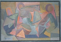 Walter Feldman, Abstract Oil on Canvas