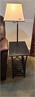 BLACK TABLE LAMP -BOTTOM SHELF-14X20X23 LAMP 53