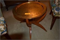 ROUND BRASS SMALL TABLE