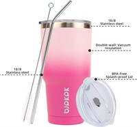 30 oz Tumbler With Lid And Straw, Color - Sakura