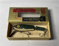 Vintage L&S baby cat fishing lure with original