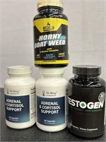 New Testogen, adrenal support and horny goat weed