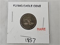 1857 Rare Flying Eagle Cent