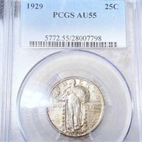 1929 Standing Liberty Quarter PCGS - AU55