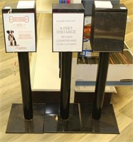 (3) free standing suggestion boxes