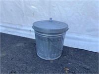 Galvanized Can w/ Lid