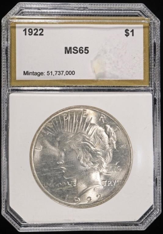 1922 PEACE DOLLAR PCI GEM BU