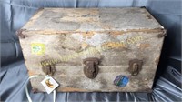 Antique doll trunk