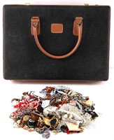 4.8 POUND LOT OF NICE COSTUME JEWELRY IN BRIEFCASE