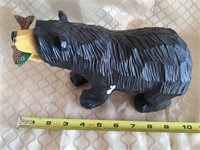 New- 9" Resin Bear w/Trout