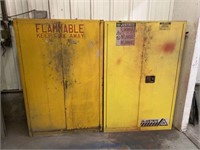 Qty (2) 45 Gal Flammable Liquid Storage Cabinets
