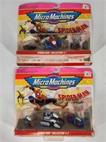 2) MICRO MACHINES SPIDERMAN #1 & #2 NIP