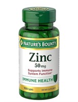 Nature's Bounty Zinc 50mg 100 caplets BB 12/14