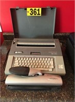 Smith Corona typewriter & hole punch NO SHIPPING