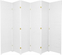 Oriental Furniture 6' Tall Woven Room Divider