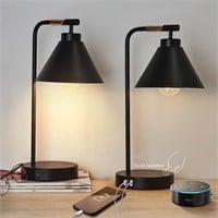 VIHEI Black Touch Nightstand Lamp, Dimmable