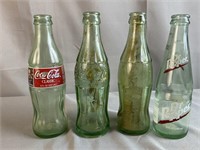 Vintage Soda Bottles -Coke & Dr. Pepper