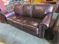 LANE BROWN LEATHER COUCH