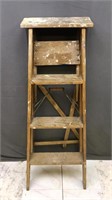 Wood 4ft Ladder *has Paint On It