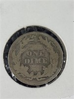 1902 Silver Barber dime,