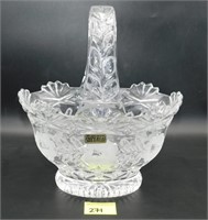 Imperial 24% Lead Crystal Basket - Made in Poland