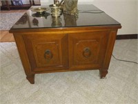 26-in occasional table with doors
