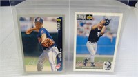 2 Silver Signature Baseball Cards- Ventura/Ogea