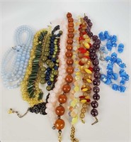 Vintage Mid-century Lucite Plastic Beaded