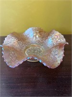 Fenton Marigold Carnival Glass Fluted Bowl