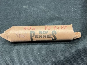 1943-D Roll Steel Cents