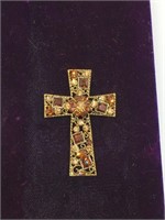 Vintage Rhinestone Cross