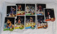 (9) 1979 TOPPS BASKETBALL CARDS