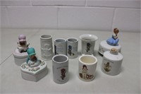 Holly Hobbie China Music Box, Candle Holders