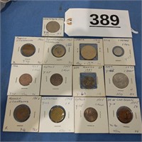 13 Foreign Coins