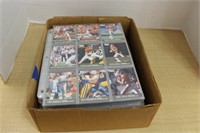 BOX LOT OF FOOTBALL TRADING CARDS