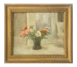 AMERICAN STILL LIFE "FLORAL BOUQUET " UNSIGNED