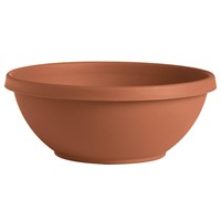 Bloem Terra Bowl Planter: 14", Terracotta, (No Sau