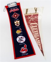 1950s Pennant & Heritage Banner Cleveland Indians