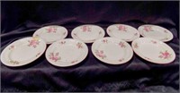 8 Vintage Gibson Country Rose 8" Plates