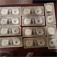 $1 Dollar Silver Certificates 1957-1957A-1957B