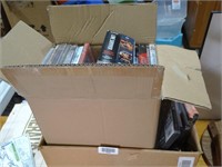 2 Boxes of Movie DVD's and Music Cd's
