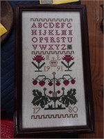 Reproduction stitch sampler